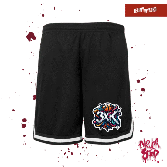 Spodenki Basket 3XK, odzież z nadrukiem