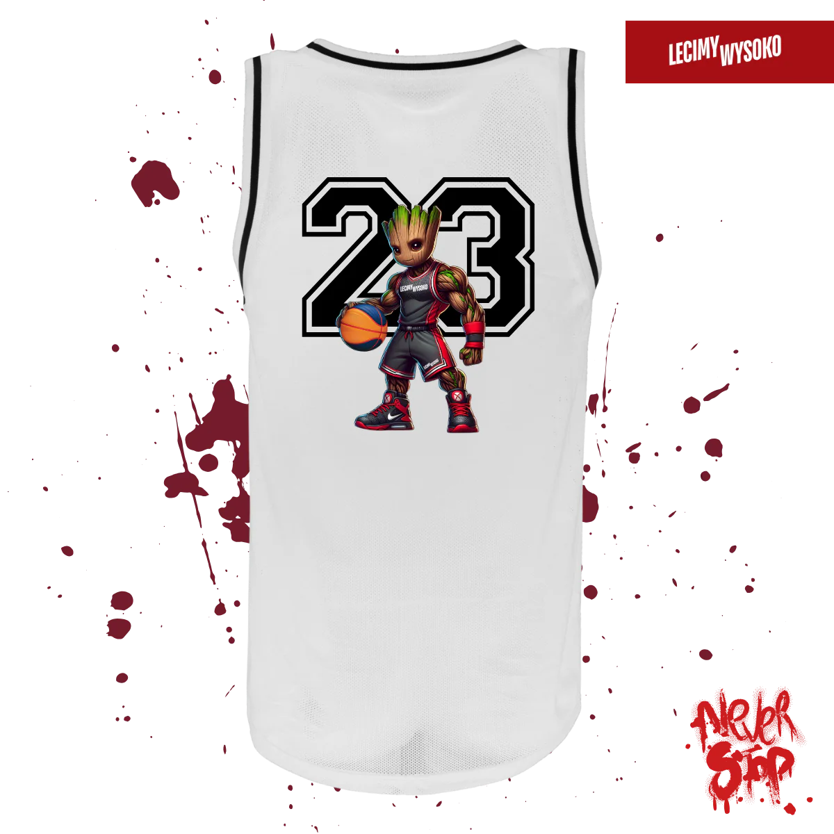 Tanktop Pod Koszem 23 White od Lecimy Wysoko