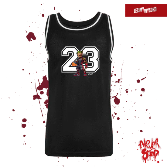 Tanktop Pod Koszem 23 Black, odzież z nadrukiem