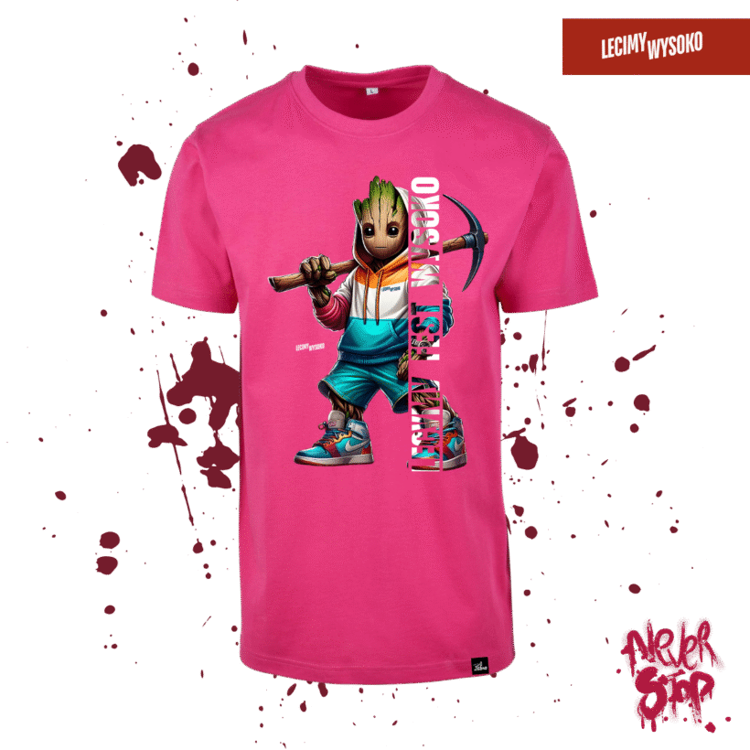 T-shirt Lecymy Fest Wysoko Pink - Edycja Śląska