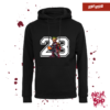 Bluza Pod Koszem Numer 23 (biały napis), kolor czarny, odzież z nadrukiem