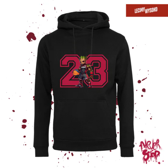 Bluza Pod Koszem Numer 23 (czerwony napis), odzież z nadrukiem