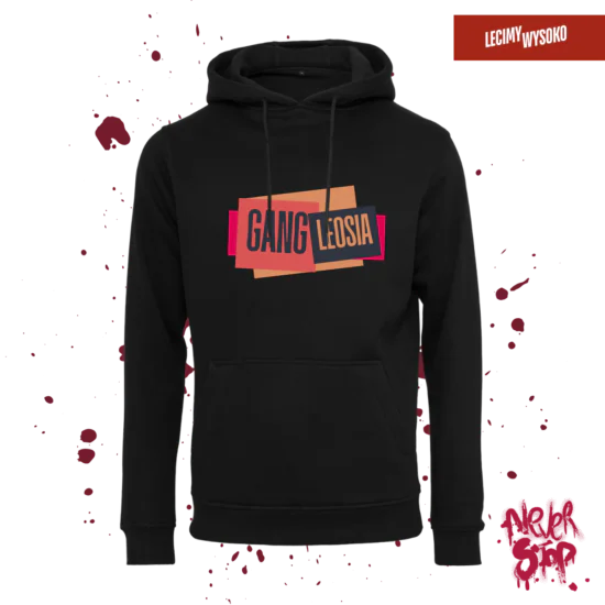 Bluza Gang Leosia, kolor czarny, odzież z nadrukiem
