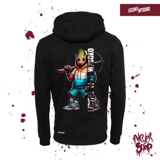 Bluza Lecimy Fest Wysoko (Edycja Śląska), kolor czarny, odzież z nadrukiem