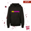 Bluza dziecięca SIXSEVEN RGB, kolor czarny, odzież z nadrukiem