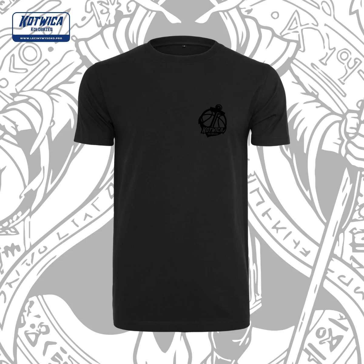 Koszulka Kotwica Kołobrzeg Black Edition od Lecimy Wysoko