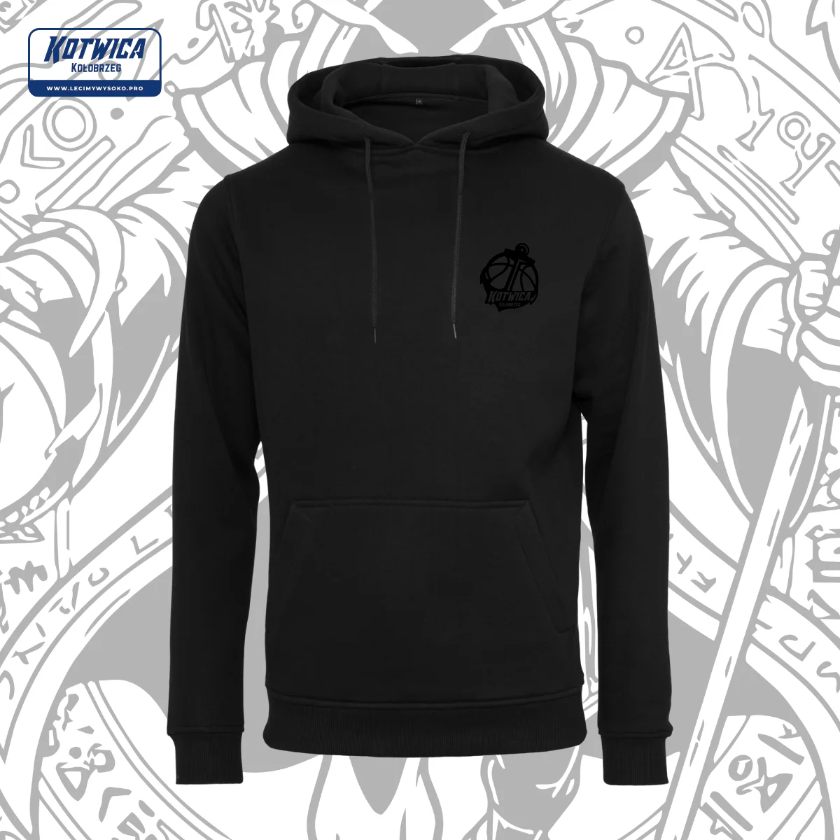 Bluza Kotwica Kołobrzeg Black Edition od Lecimy Wysoko